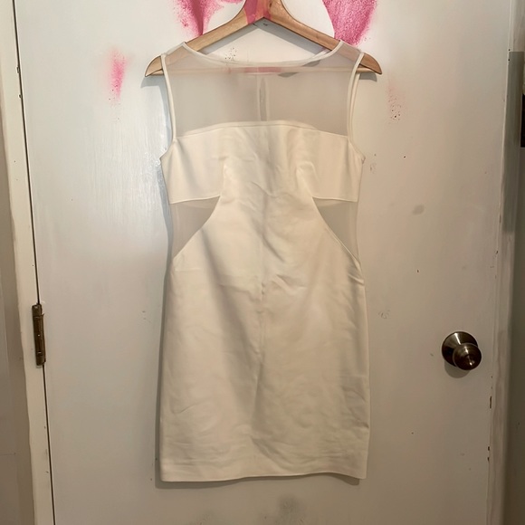 Zara Basics Opaque Yoke cotton candy tie-dye Geometric Mini Dress EUC - Picture 10 of 17